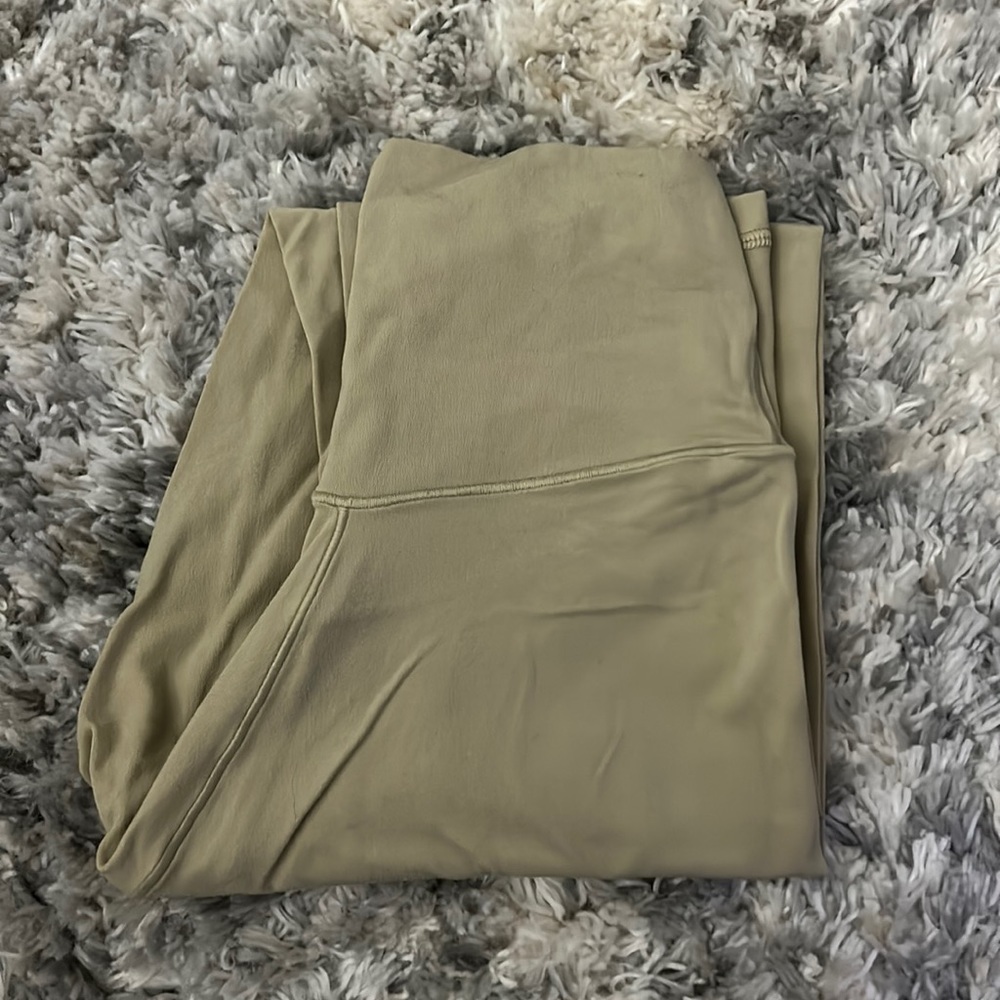 Aerie Offline crossed tan full length leggings